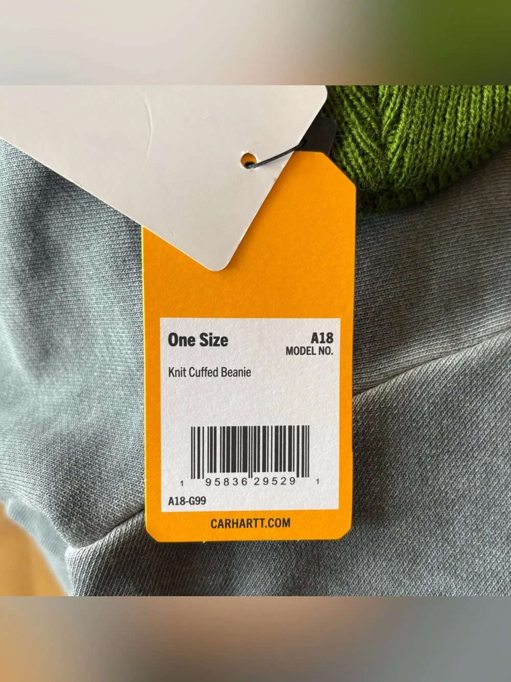 Carhartt A18 Knit Beanie Cuffed Hat Mens One Size Arborvitae Green G99 Rare NWT